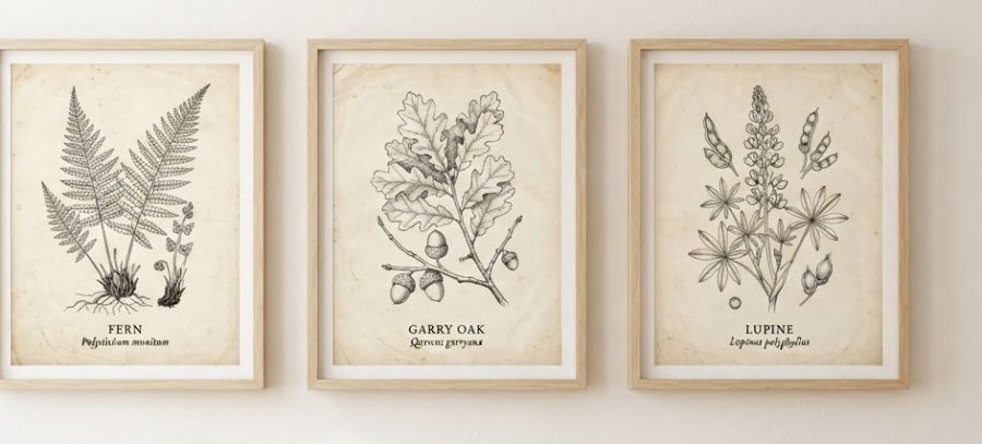 Botanical Triptych Set — alternate view