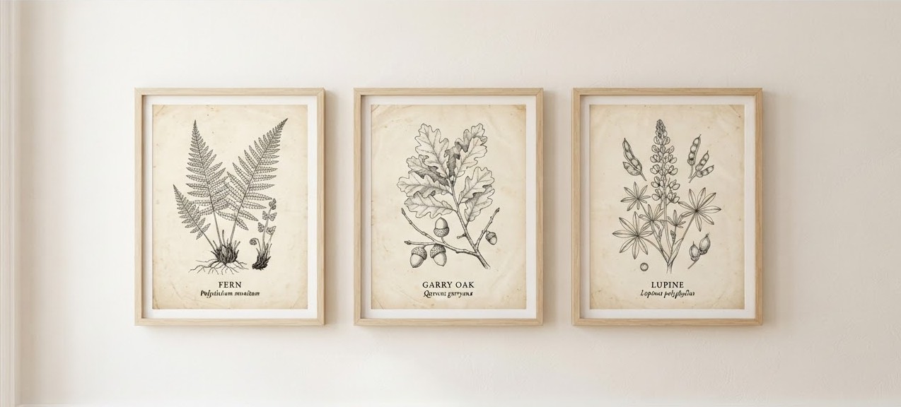 Botanical Triptych Set — Set of Three