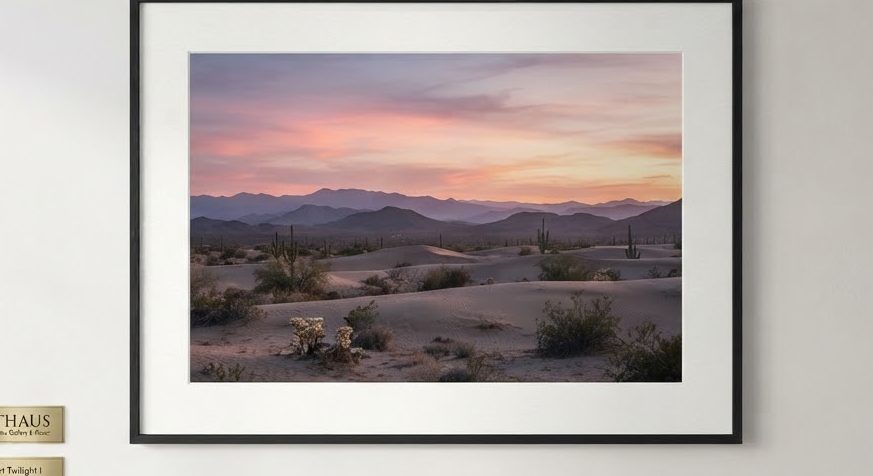 Desert Dusk — Framed Print A2 — detail view