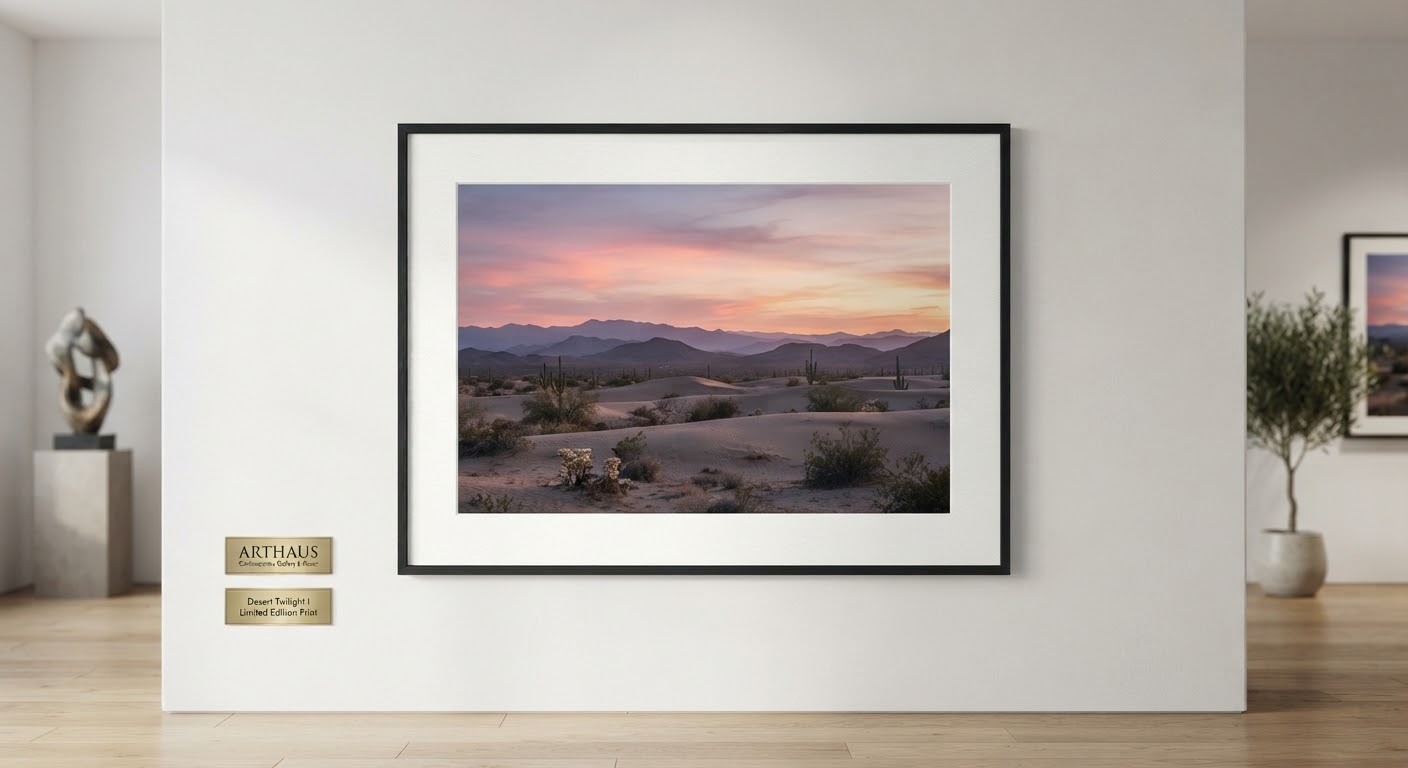 Desert Dusk — Framed Print A2 — Framed Print